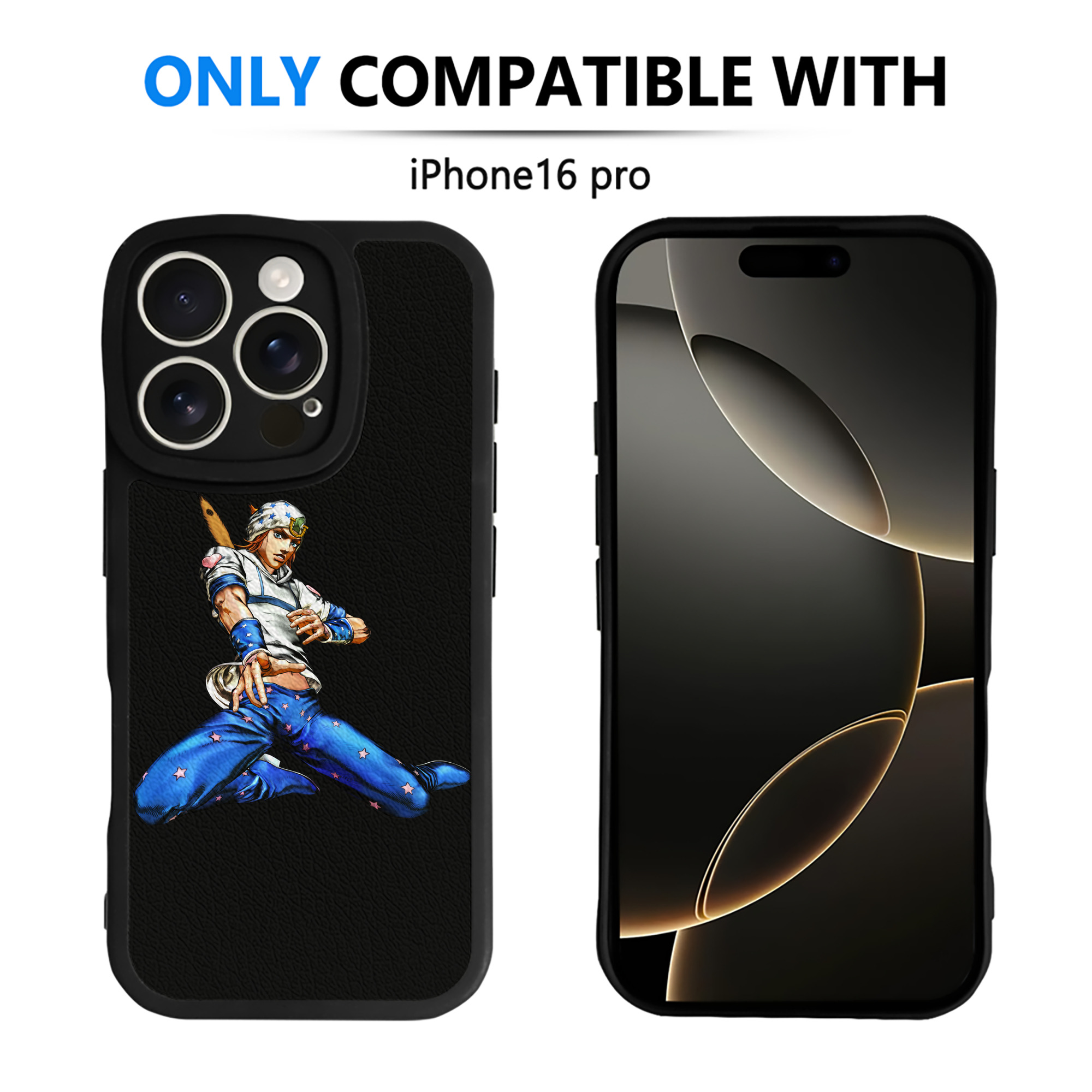 （画像用） ジョジョの奇妙な冒険 ジョナサン?ジョースター JoJo's Bizarre Adventure Jonathan Joestar 【iPhone 16シリーズ対応】シリコンスマホケース（レザー調） 材質：シリコン